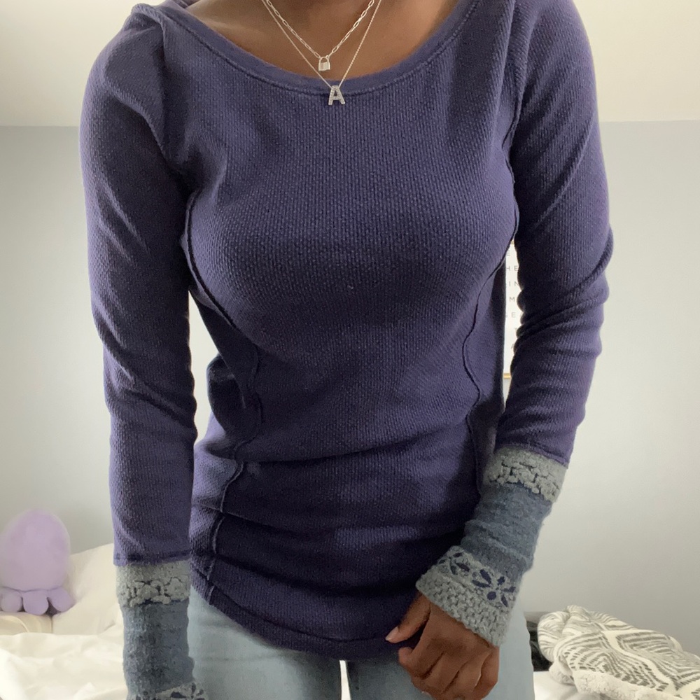 Free People Purple Long Sleeve
